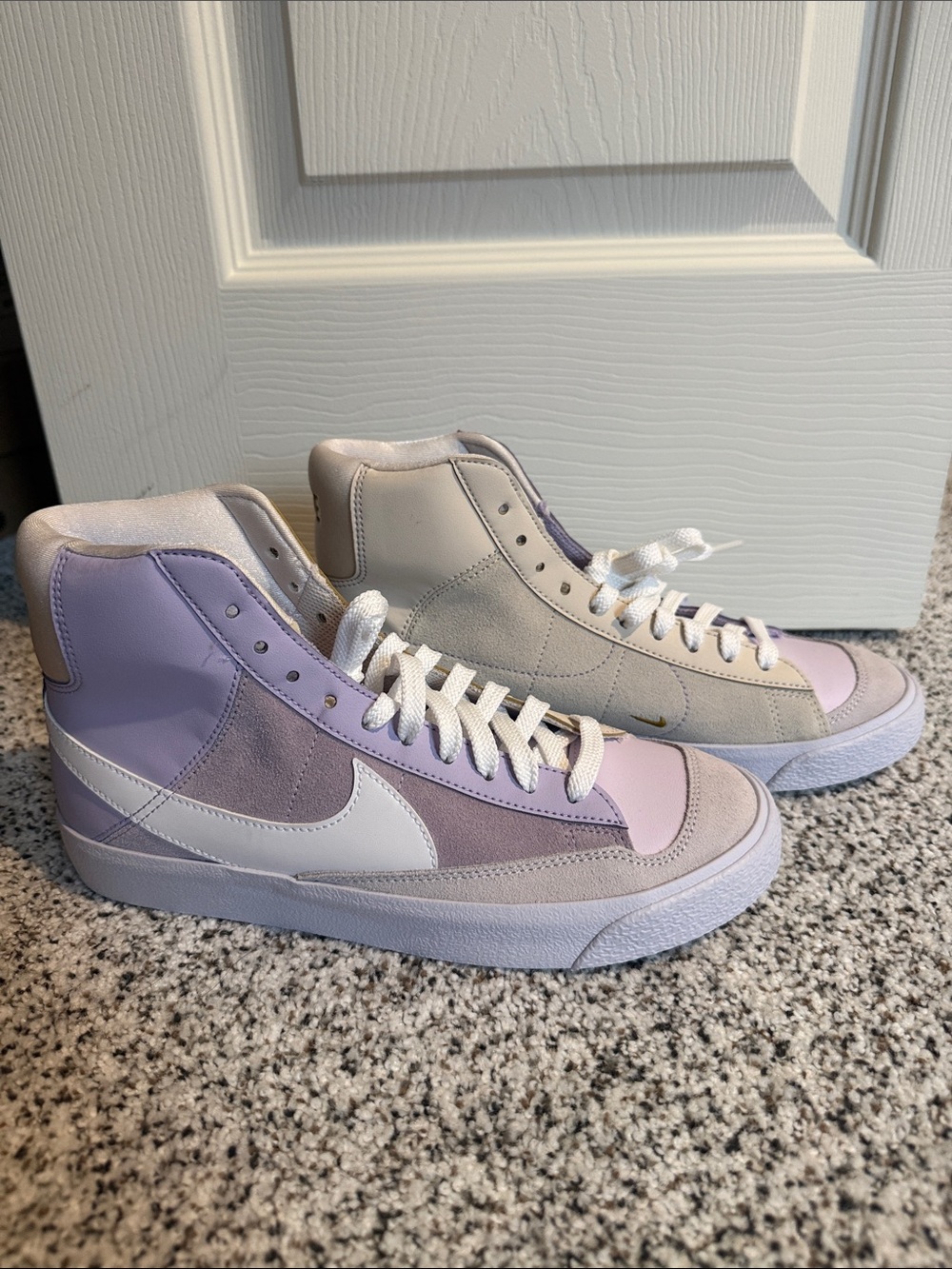 NWT Nike Blazer ‘77 High-TopSneakers in Lavender and Cream
